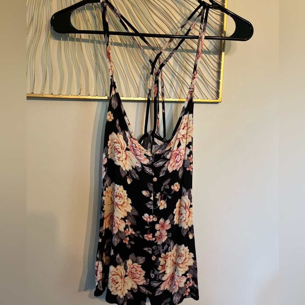 AE size small floral tank top